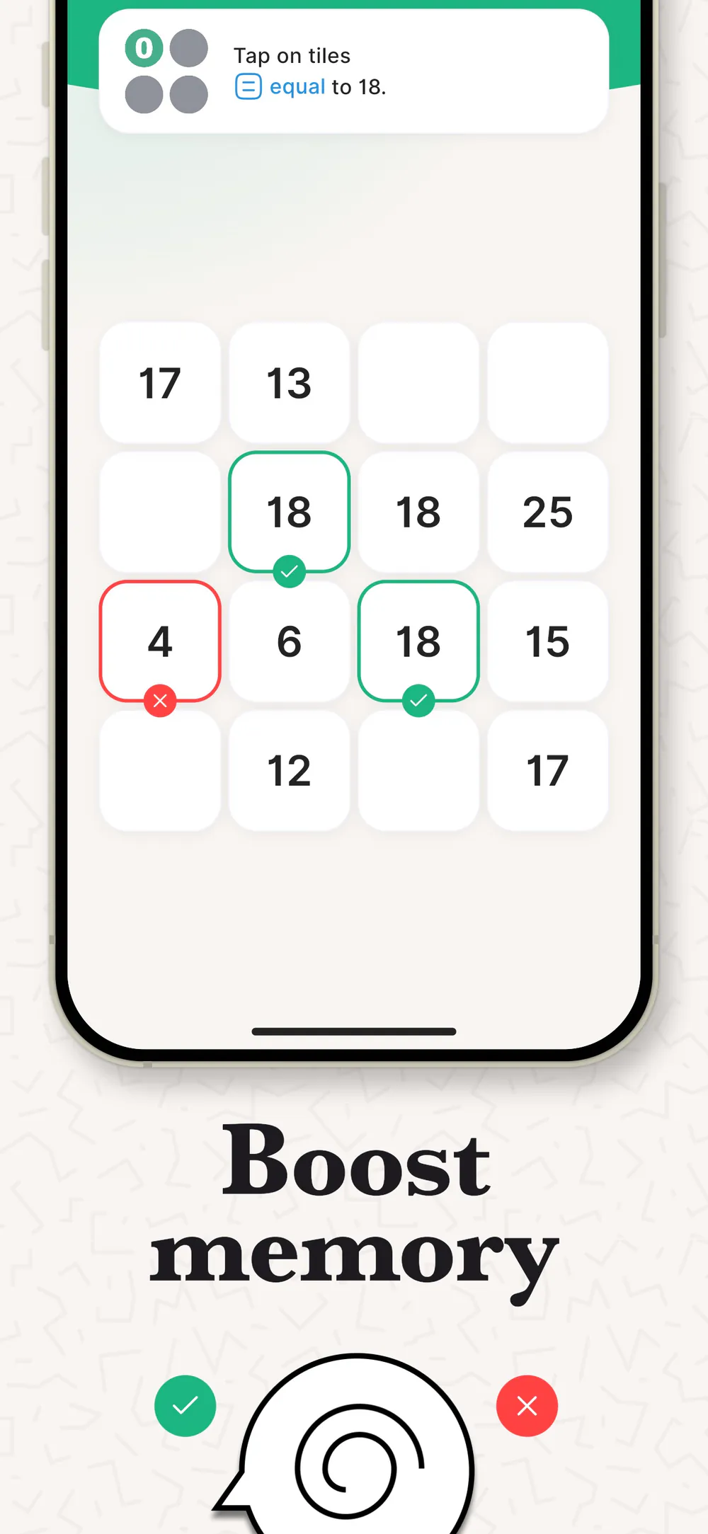 Propel memory game with immediate correct and incorrect answer feedback